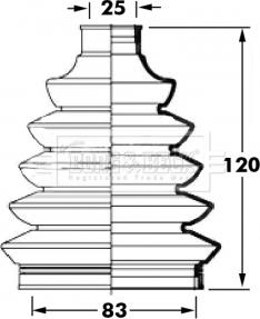 Borg & Beck BCB6048 - Körük, sürücü val furqanavto.az