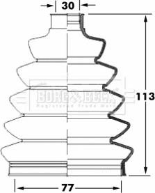 Borg & Beck BCB6069 - Körük, sürücü val furqanavto.az