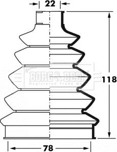 Borg & Beck BCB6060 - Körük, sürücü val furqanavto.az