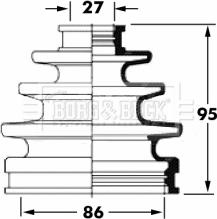 Borg & Beck BCB6061 - Körük, sürücü val furqanavto.az