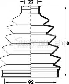 Borg & Beck BCB6025 - Körük, sürücü val furqanavto.az