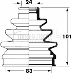 Borg & Beck BCB6027 - Körük, sürücü val furqanavto.az