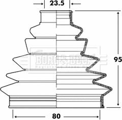 Borg & Beck BCB6076 - Körük, sürücü val furqanavto.az