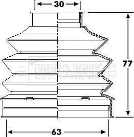 Borg & Beck BCB6195 - Körük, sürücü val furqanavto.az