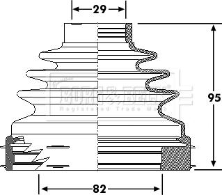 Borg & Beck BCB6193 - Körük, sürücü val furqanavto.az