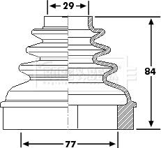 Borg & Beck BCB6192 - Körük, sürücü val furqanavto.az