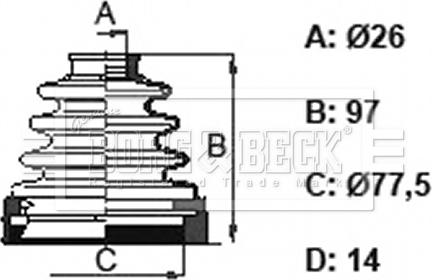 Borg & Beck BCB6158 - Körük, sürücü val furqanavto.az