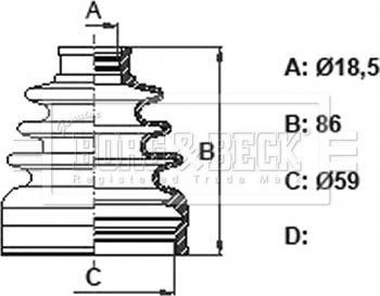 Borg & Beck BCB6165 - Körük, sürücü val furqanavto.az