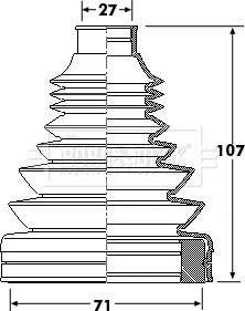 Borg & Beck BCB6172 - Körük, sürücü val furqanavto.az