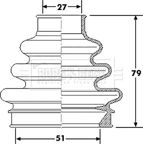 Borg & Beck BCB6177 - Körük, sürücü val furqanavto.az