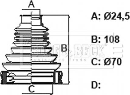 Borg & Beck BCB6396 - Körük, sürücü val furqanavto.az