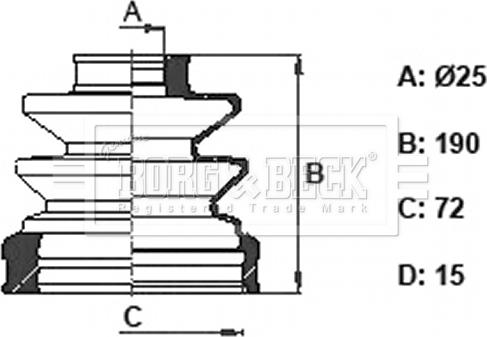 Borg & Beck BCB6348 - Körük, sürücü val furqanavto.az