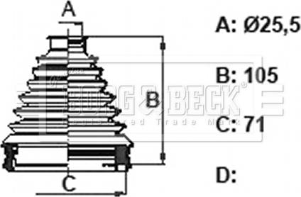 Borg & Beck BCB6318 - Körük, sürücü val furqanavto.az