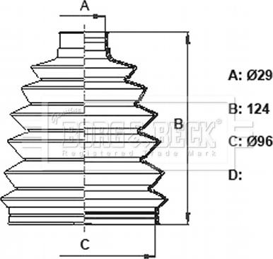 Borg & Beck BCB6384 - Körük, sürücü val furqanavto.az