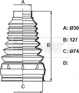 Borg & Beck BCB6383 - Körük, sürücü val furqanavto.az