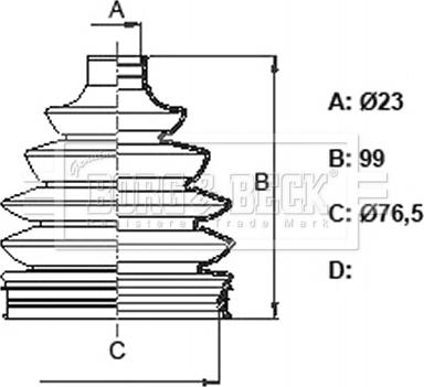 Borg & Beck BCB6376 - Körük, sürücü val furqanavto.az