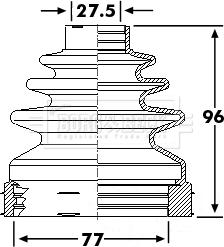 Borg & Beck BCB6244 - Körük, sürücü val furqanavto.az