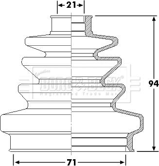 Borg & Beck BCB6257 - Körük, sürücü val furqanavto.az