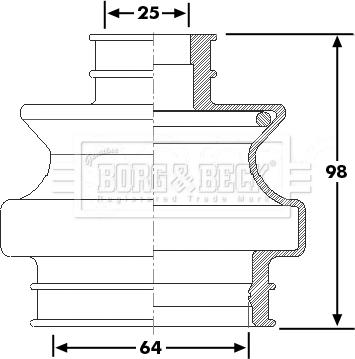 Borg & Beck BCB6263 - Körük, sürücü val furqanavto.az