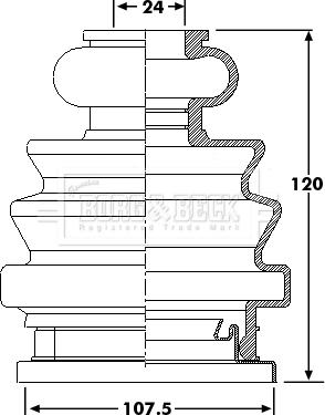 Borg & Beck BCB6204 - Körük, sürücü val furqanavto.az