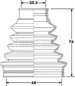 Borg & Beck BCB6203 - Körük, sürücü val furqanavto.az