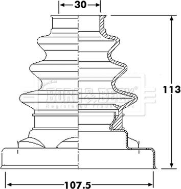 Borg & Beck BCB6218 - Körük, sürücü val furqanavto.az