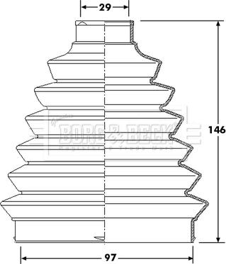 Borg & Beck BCB6213 - Körük, sürücü val furqanavto.az