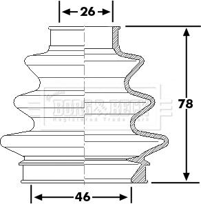 Borg & Beck BCB6226 - Körük, sürücü val furqanavto.az