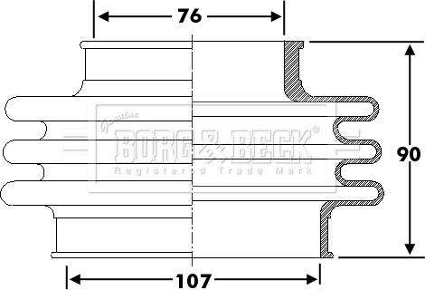 Borg & Beck BCB6276 - Körük, sürücü val furqanavto.az