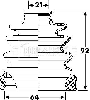 Borg & Beck BCB6273 - Körük, sürücü val furqanavto.az