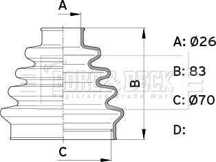 Borg & Beck BCB1005 - Körük, sürücü val furqanavto.az