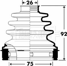 Borg & Beck BCB2906 - Körük, sürücü val furqanavto.az