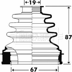 Borg & Beck BCB2901 - Körük, sürücü val furqanavto.az