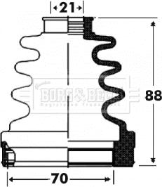 Borg & Beck BCB2918 - Körük, sürücü val furqanavto.az