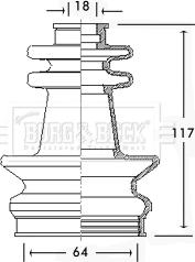 Borg & Beck BCB2597 - Körük, sürücü val furqanavto.az