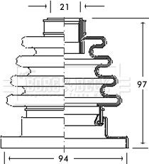 Borg & Beck BCB2674 - Körük, sürücü val furqanavto.az