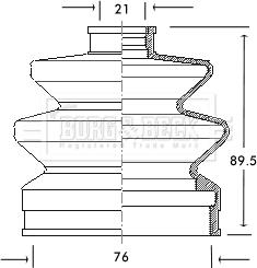 Borg & Beck BCB2045 - Körük, sürücü val furqanavto.az