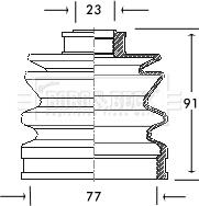 Borg & Beck BCB2054 - Körük, sürücü val furqanavto.az