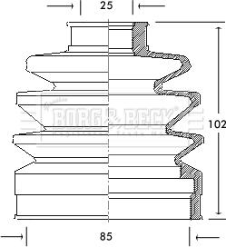 Borg & Beck BCB2055 - Körük, sürücü val furqanavto.az
