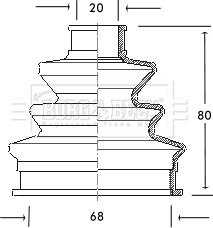 Borg & Beck BCB2032 - Körük, sürücü val furqanavto.az