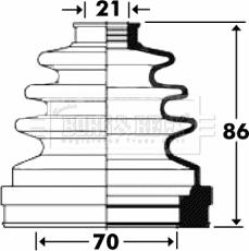 Borg & Beck BCB2899 - Körük, sürücü val furqanavto.az