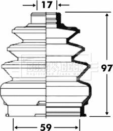 Borg & Beck BCB2894 - Körük, sürücü val furqanavto.az