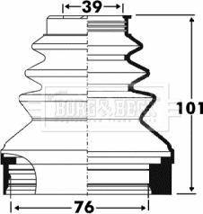 Borg & Beck BCB2890 - Körük, sürücü val furqanavto.az