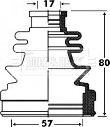 Borg & Beck BCB2855 - Körük, sürücü val furqanavto.az