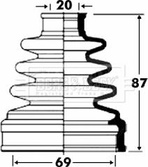 Borg & Beck BCB2858 - Körük, sürücü val furqanavto.az