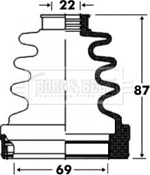 Borg & Beck BCB2863 - Körük, sürücü val furqanavto.az
