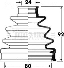 Borg & Beck BCB2837 - Körük, sürücü val furqanavto.az