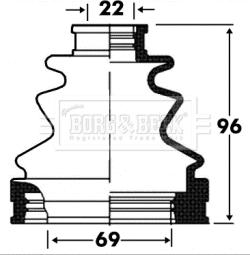 Borg & Beck BCB2872 - Körük, sürücü val furqanavto.az