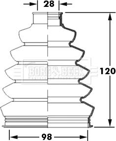 Borg & Beck BCB2394 - Körük, sürücü val furqanavto.az