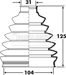 Borg & Beck BCB2395 - Körük, sürücü val furqanavto.az